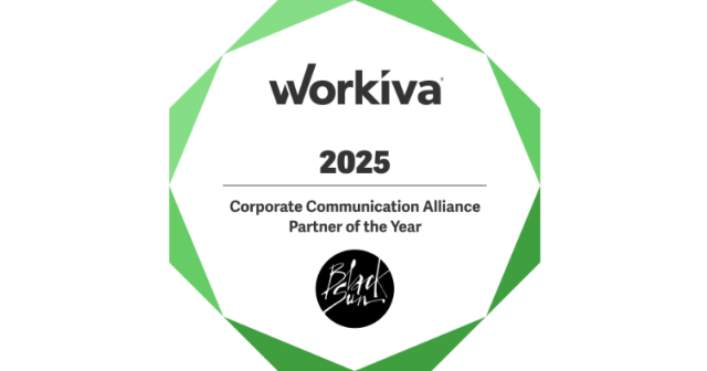 Black Sun Global Named Workiva Corporate Communication Alliance Partner ...