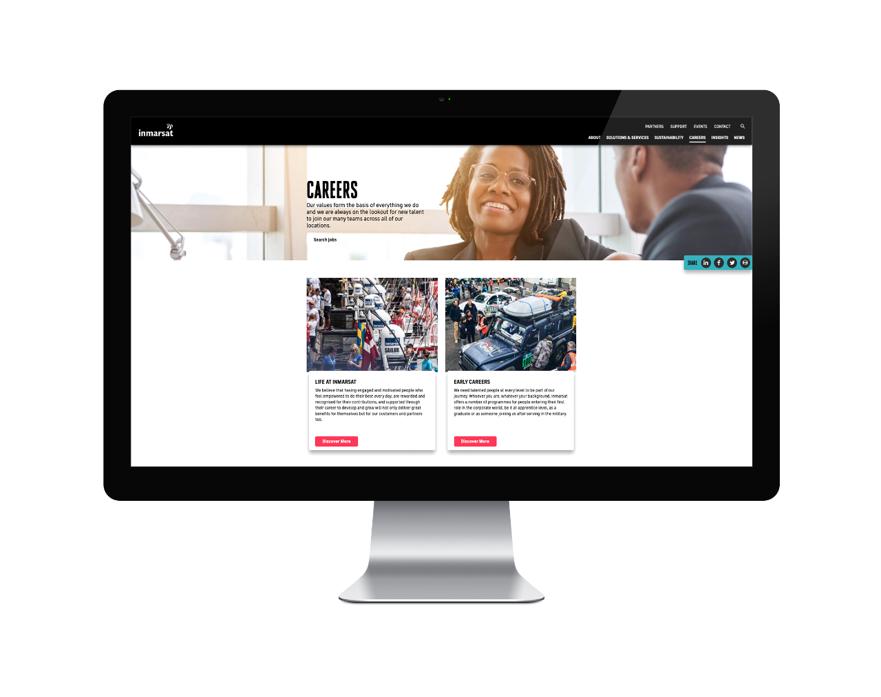 Website careers page